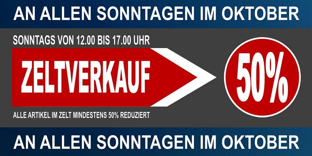 Zeltverkauf Oktober 2024